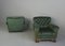 Empire German Green Velvet Armchairs, 1900, Set of 2 10