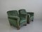 Empire German Green Velvet Armchairs, 1900, Set of 2 12