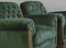 Empire German Green Velvet Armchairs, 1900, Set of 2 14