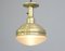 Brass Ceiling Light by Carl Zeiss Jena for Behr, 1920s 9