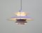 Lampe à Suspension Modèle Ph5 Violette de Louis Poulsen, 1960s 1
