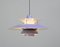 Purple Model Ph5 Pendant Light from Louis Poulsen, 1960s 6