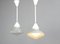 Mercury Glass & Enamel Pendant Lights from Philips, 1920s, Image 9