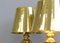 Lampade da tavolo da casinò in ottone massiccio, anni '30, set di 2, Immagine 2