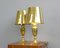 Solid Brass Casino Table Lights, 1930s, Set of 2, Image 1