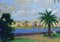 Renato Criscuolo, Villa in Castellammare, Oil on Canvas, Framed, 2000s, Italy 5