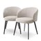 Beige Loy Sisley Dining Chair by Pacific Compagnie Collection, Set of 2 2