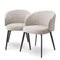 Beige Loy Sisley Dining Chair by Pacific Compagnie Collection, Set of 2, Image 2