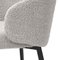 Grey Loy Bouclé Dining Chair by Pacific Compagnie Collection, Set of 2, Image 6