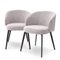 Grey Loy Bouclé Dining Chair by Pacific Compagnie Collection, Set of 2 2