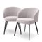 Grey Loy Bouclé Dining Chair by Pacific Compagnie Collection, Set of 2, Image 2