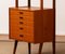 Slim Vintage Scandinavian Bookcase on Drawer Chest in Teak, 1950s 4