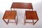Vintage Side Tables in Teak, 1960s, Denmark, Set of 3 4