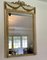 Großer antiker viktorianischer Spiegel mit vergoldetem Holzrahmen & weißem Lack 5