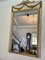 Großer antiker viktorianischer Spiegel mit vergoldetem Holzrahmen & weißem Lack 4