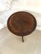 Antique Victorian Quality Circular Burr Walnut Side Table, Image 3