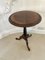 Antique Victorian Quality Circular Burr Walnut Side Table, Image 1