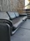 Dark Brown Leather DS 61 Couch with White Seams from de Sede 2