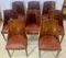 Art Deco Walnut and Walnut Ronce Gondoles Chairs, Set of 8 1