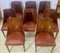 Art Deco Walnut and Walnut Ronce Gondoles Chairs, Set of 8, Image 1