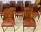 Art Deco Walnut and Walnut Ronce Gondoles Chairs, Set of 8 7