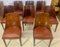 Art Deco Walnut and Walnut Ronce Gondoles Chairs, Set of 8, Image 7