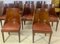 Art Deco Walnut and Walnut Ronce Gondoles Chairs, Set of 8 9