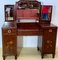 Art Deco Rosewood and Flower Marquetry Dressing Table, Image 1