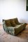 Vintage Khaki Velvet 2-Seat Togo Sofa by Michel Ducaroy for Ligne Roset 8