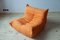 Vintage Orange Living Room Set by Michel Ducaroy for Ligne Roset, 1970s, Set of 3, Image 16