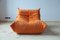 Vintage Orange Living Room Set by Michel Ducaroy for Ligne Roset, 1970s, Set of 3, Image 17