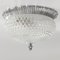 Mid-Century Glass Ceiling Flush Mount or Wall Lamp from Limburg, Germany, 1960s 1