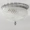 Mid-Century Glass Ceiling Flush Mount or Wall Lamp from Limburg, Germany, 1960s, Image 1