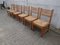 Danish Pitch Pine Chairs and Large Extendable Table by Tage Poulsen for GM Möbler, Set of 7, Image 5