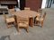 Danish Pitch Pine Chairs and Large Extendable Table by Tage Poulsen for GM Möbler, Set of 7, Image 29