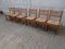 Danish Pitch Pine Chairs and Large Extendable Table by Tage Poulsen for GM Möbler, Set of 7 4