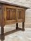 Spanish Hand Carved Console Table with Two Doors, Image 3