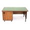 Vintage Schreibtisch mit grüner Tischplatte, 1960er 5
