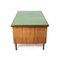 Vintage Schreibtisch mit grüner Tischplatte, 1960er 2