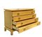 Chest of Drawers in Light Briar Wood with Brass Handles and Profiles, Italy, 1970s, Image 3