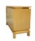 Chest of Drawers in Light Briar Wood with Brass Handles and Profiles, Italy, 1970s 7