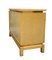 Chest of Drawers in Light Briar Wood with Brass Handles and Profiles, Italy, 1970s, Image 7