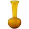 20th Century Emile Gallé Style Art Glass Vase in Yellow 1