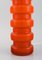 Orangefarbene Tischlampen aus mundgeblasenem Kunstglas von Po Ström für Alsterfors, 2er Set 5