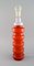 Orangefarbene Tischlampen aus mundgeblasenem Kunstglas von Po Ström für Alsterfors, 2er Set 2