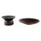 Glazed Ceramic Candlestick and Dish by Henning Nilsson for Höganäs, Set of 2 1