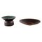 Glazed Ceramic Candlestick and Dish by Henning Nilsson for Höganäs, Set of 2, Image 1