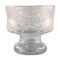 Swedish Design Bowl on Base in Clear Art Glass by Bertil Vallien for Boda Åfors 1