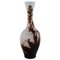 Early 20th Century Vase in Frosted and Brown Art Glass by Emile Gallé 1