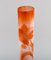 Colossal Antique Vase in Frosted and Orange Art Glass by Emile Gallé, 1890s 4